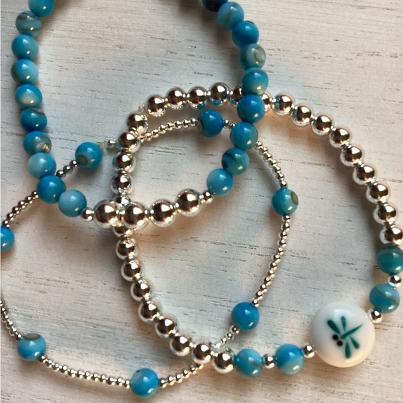 Custom Dragonfly Bracelet Stack - set of 3 - Picture 4 of 10